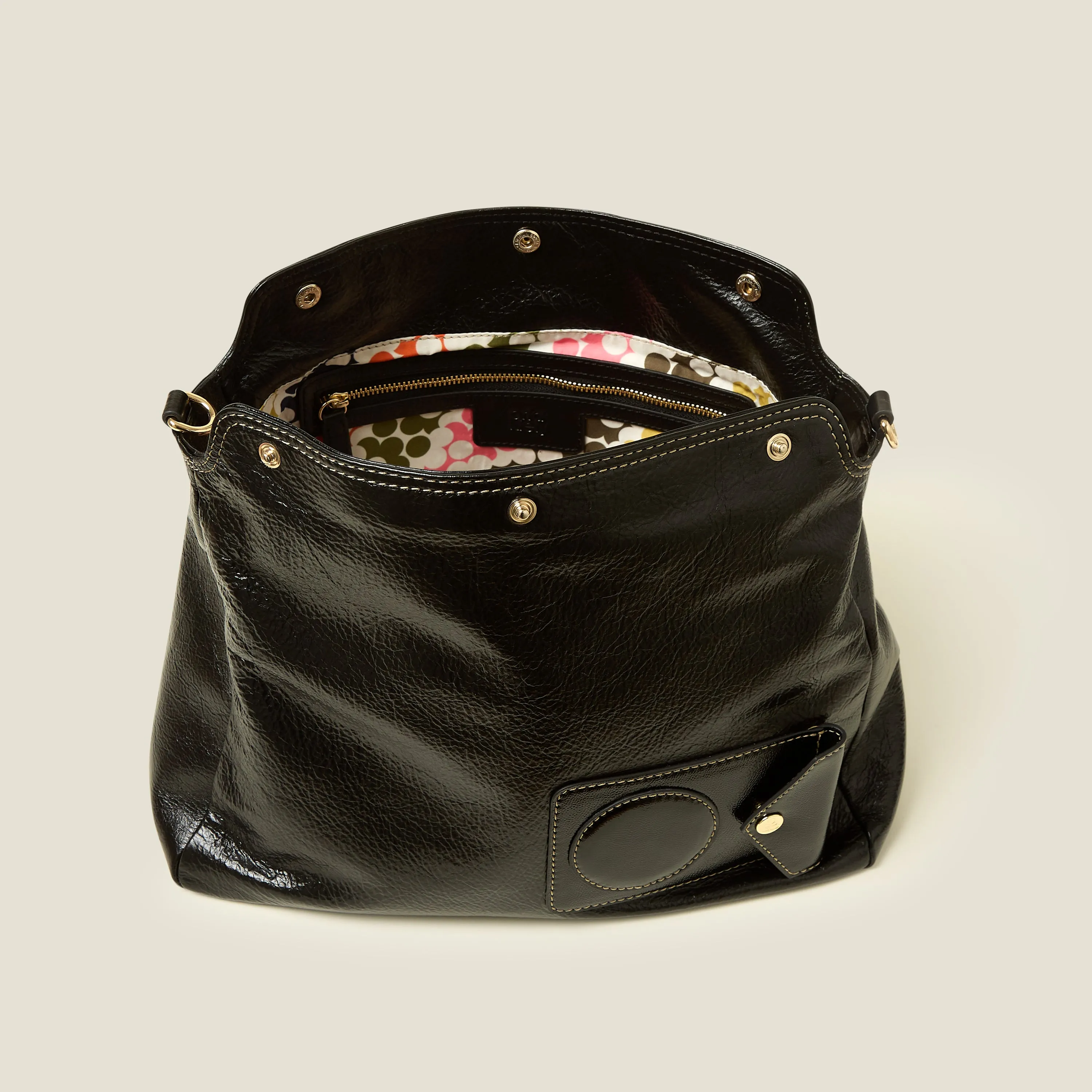 Softie Shoulder Bag - OK Applique Black