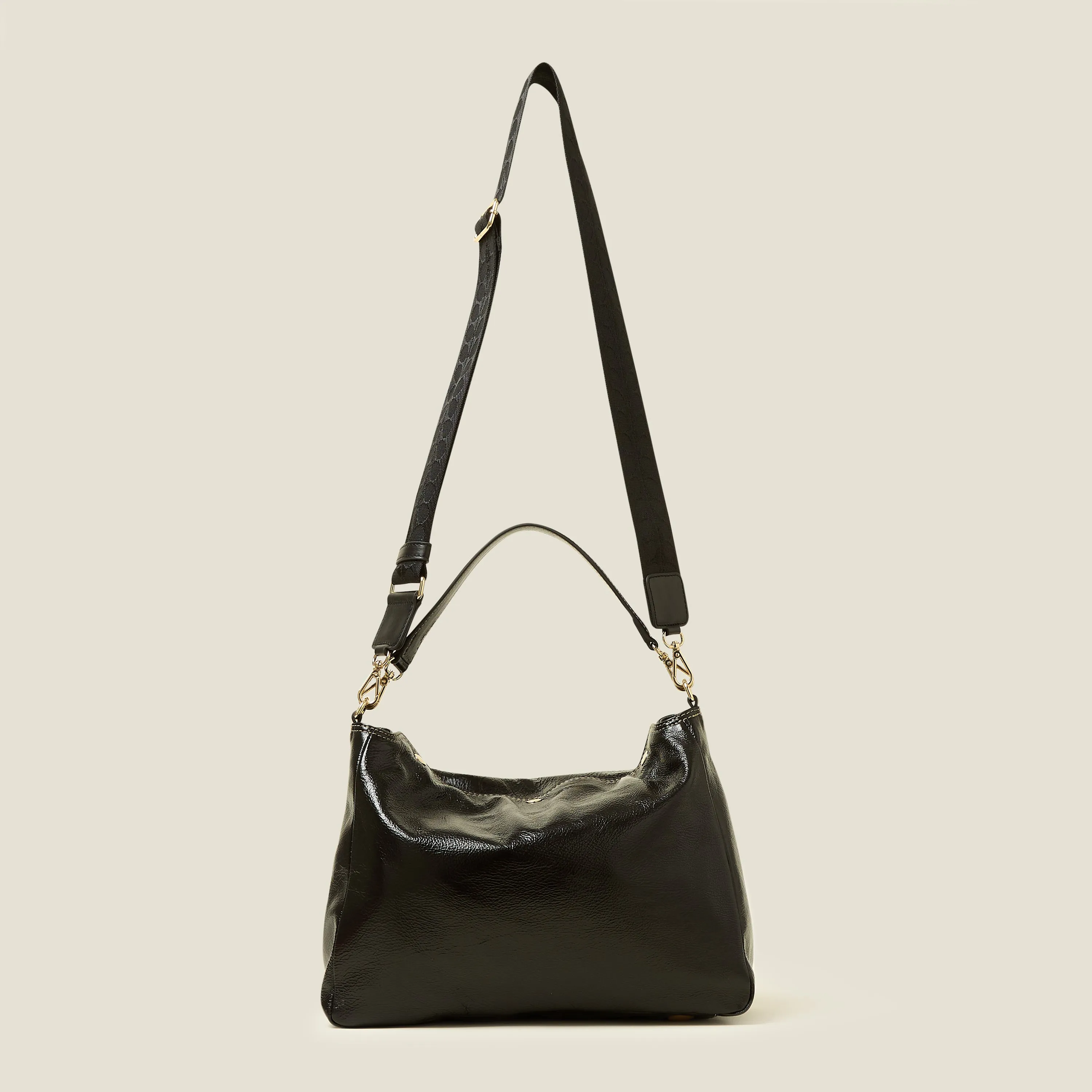 Softie Shoulder Bag - OK Applique Black