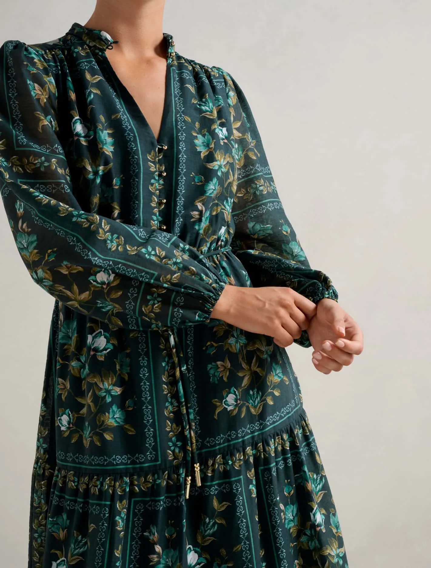 Tara Printed Midi Dress