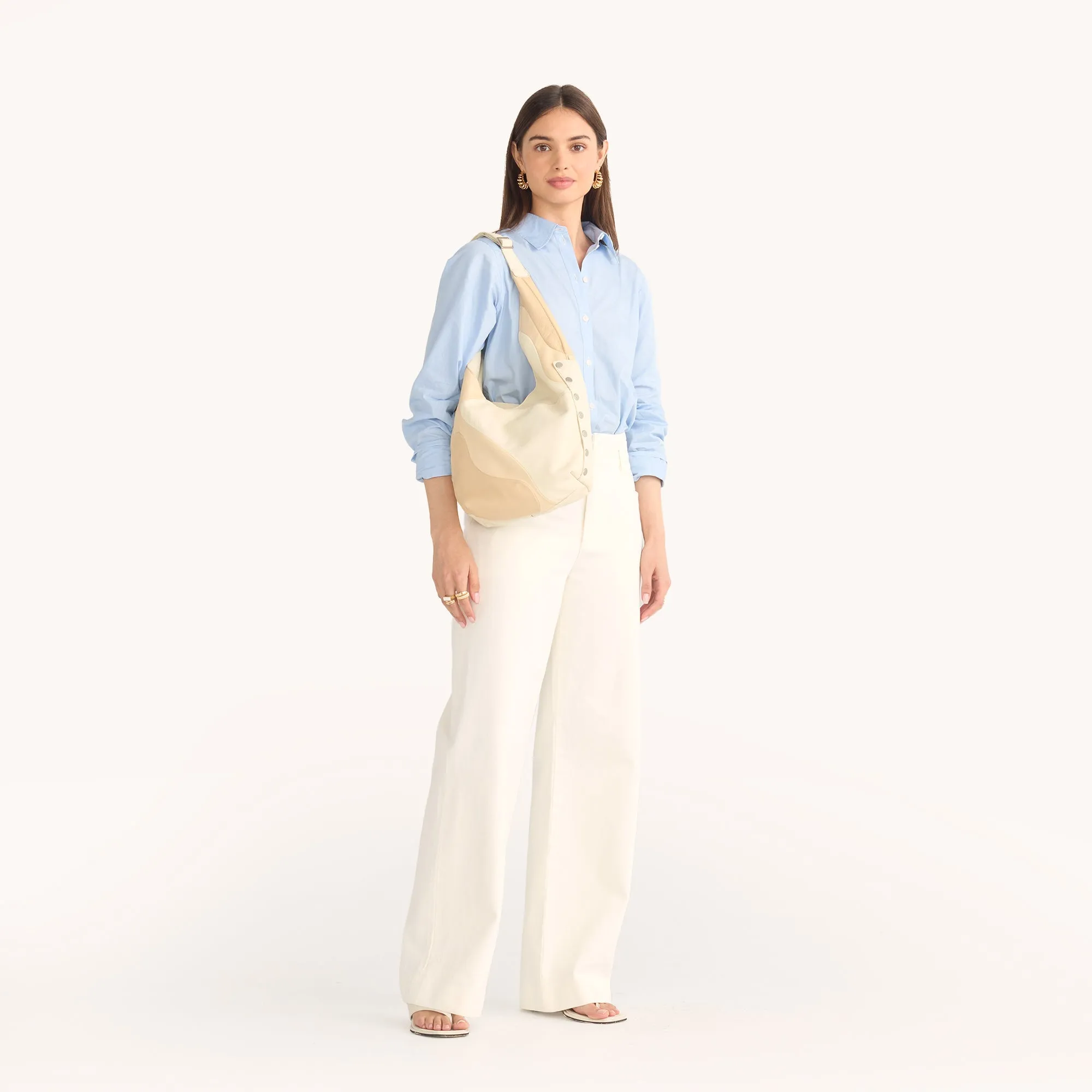 Tom Zip | Coastal Cream/Brushed Silver | Lrg