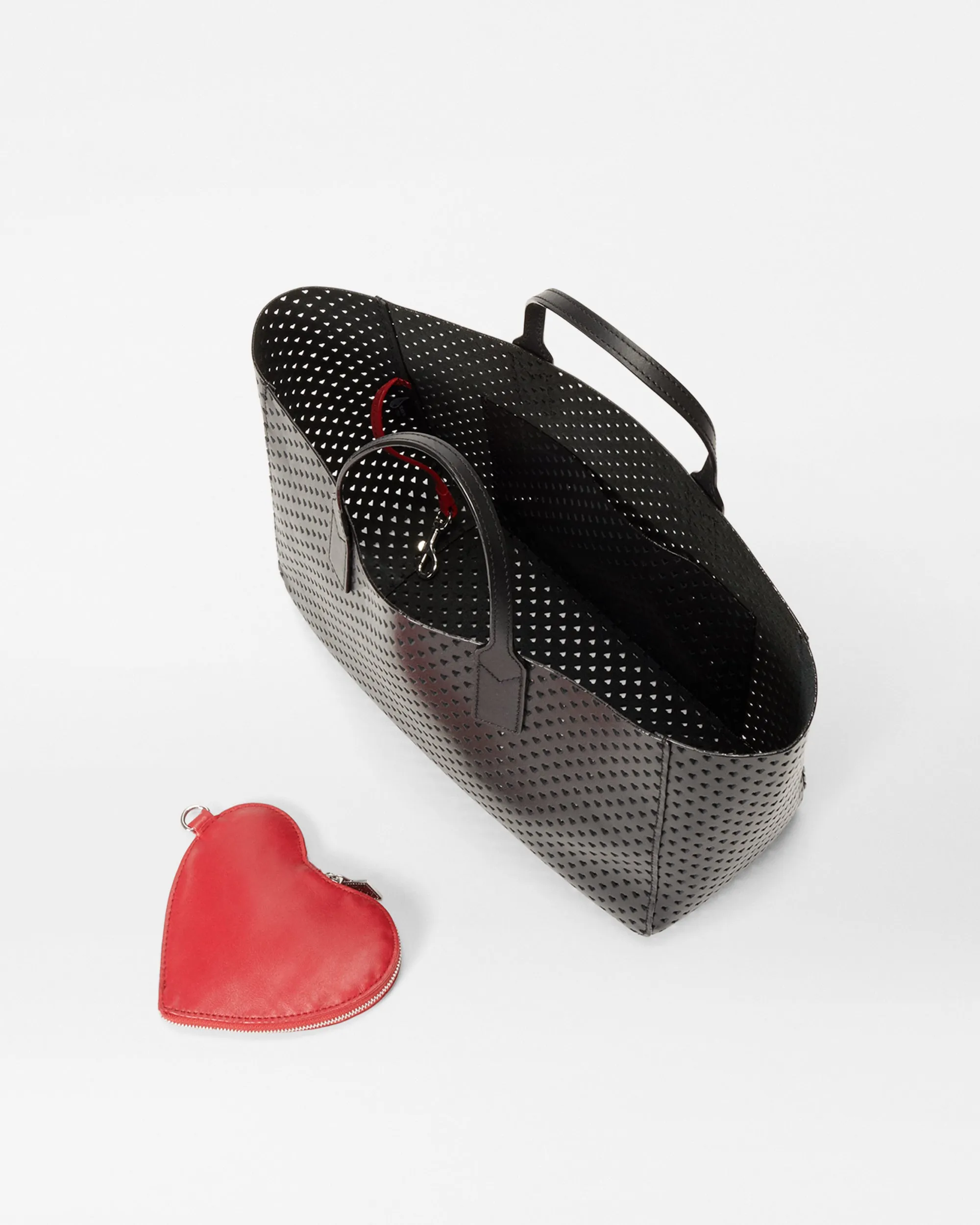 Valentines Heart Perf Sweetheart Tote