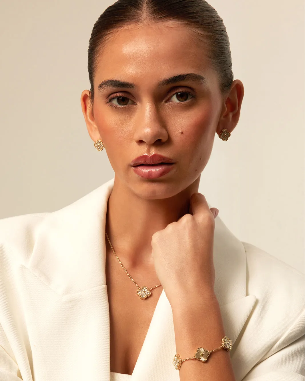 VERENA NECKLACE - GOLD-DIAMANTE