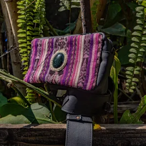 WANDER CROSSBODY BAG   STRAP SET - CORTE WITH JADE - BLACK - NO. 15544