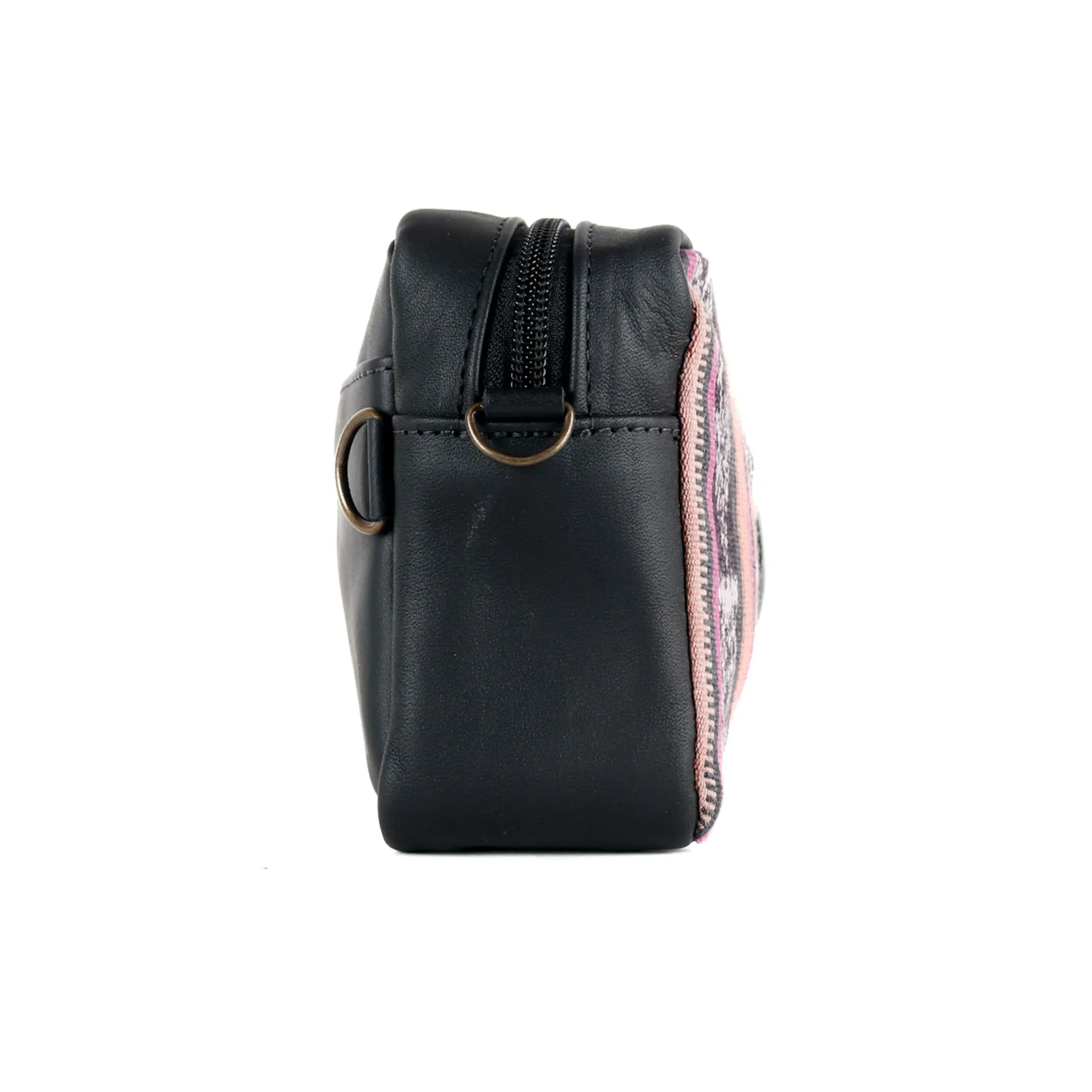 WANDER CROSSBODY BAG   STRAP SET - CORTE WITH JADE - BLACK - NO. 15546