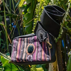 WANDER CROSSBODY BAG   STRAP SET - CORTE WITH JADE - BLACK - NO. 15546